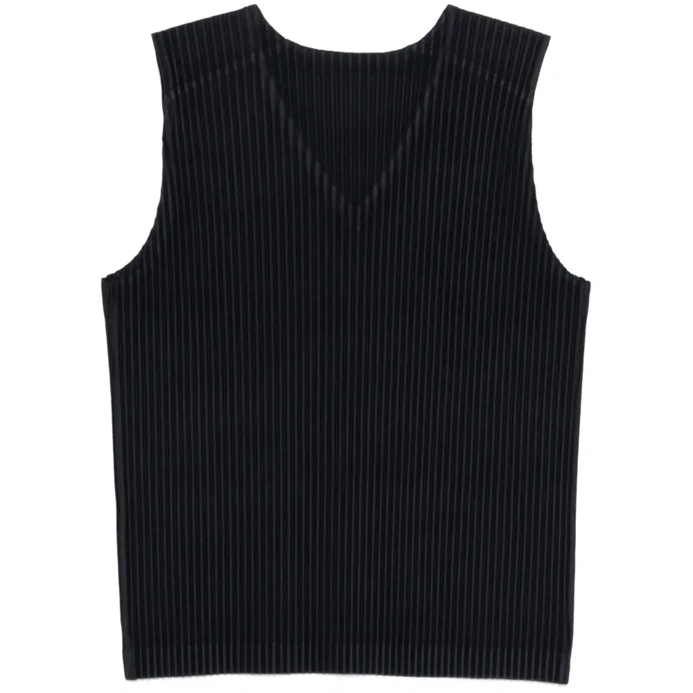 Плиссированная блузка с V-образным вырезом