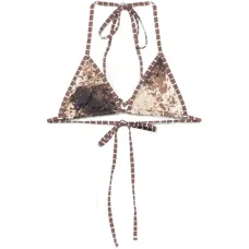 Треугольный бикини-топ на завязках Nick