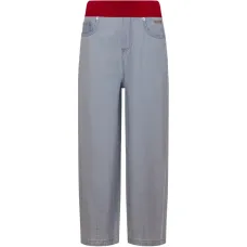 Джинсы с контрастной отделкой