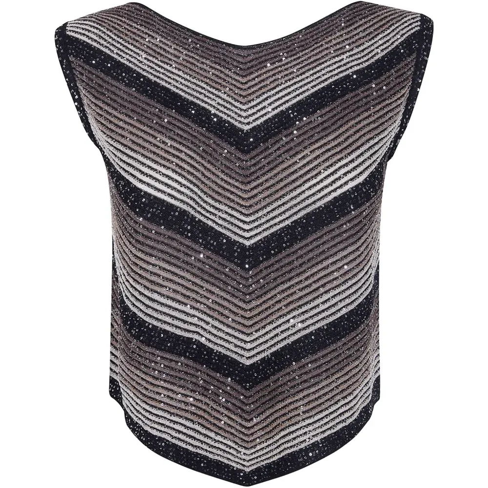 Топ с полосатым узором