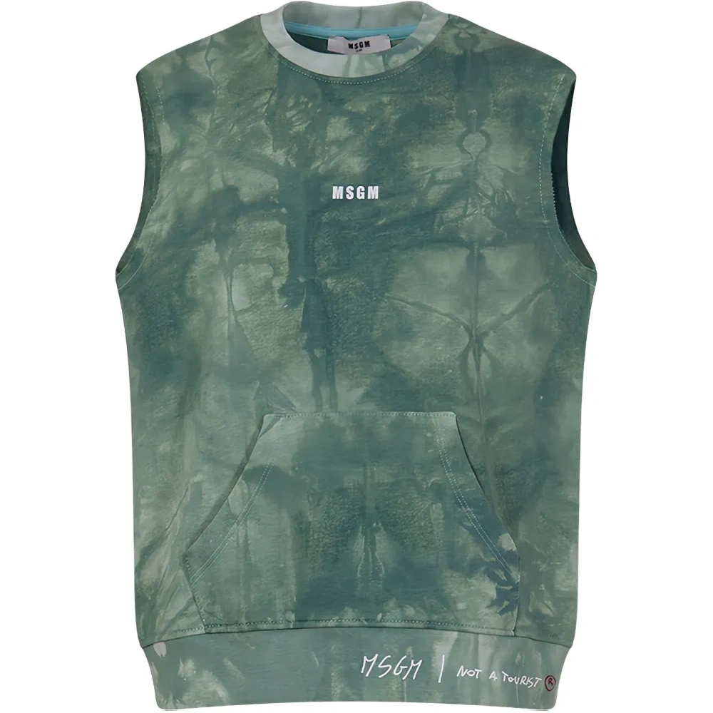 Бесрукавка с эффектом тай-дай