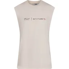 Майка без рукавов с принтом логотипа