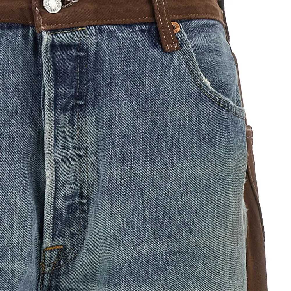 Кастомизированные джинсы Levi's Straight Rework Halfsie из хлопка