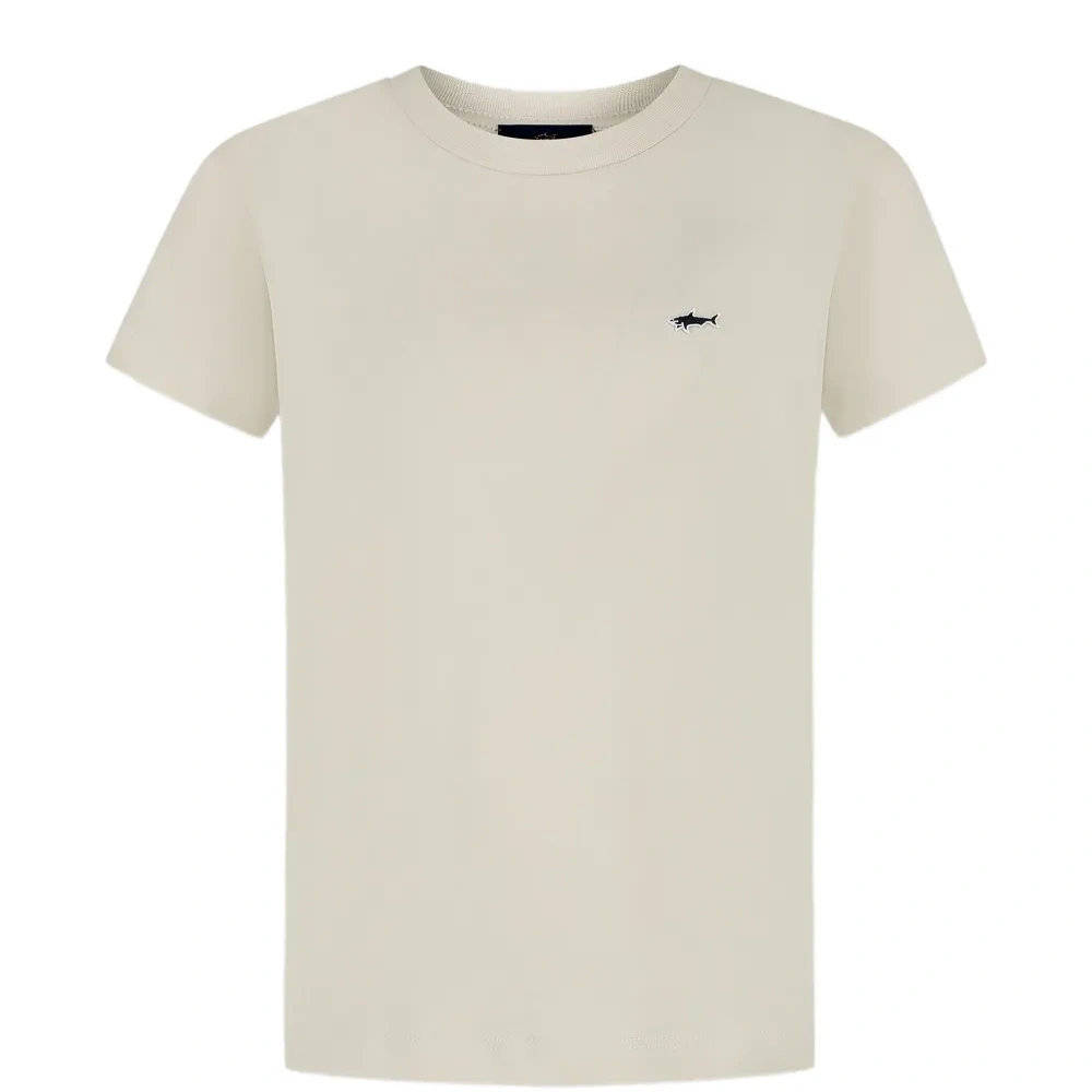 Футболка с вышивкой и круглым вырезом