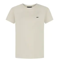 Футболка с вышивкой и круглым вырезом