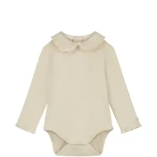 Боди с оборками на воротнике