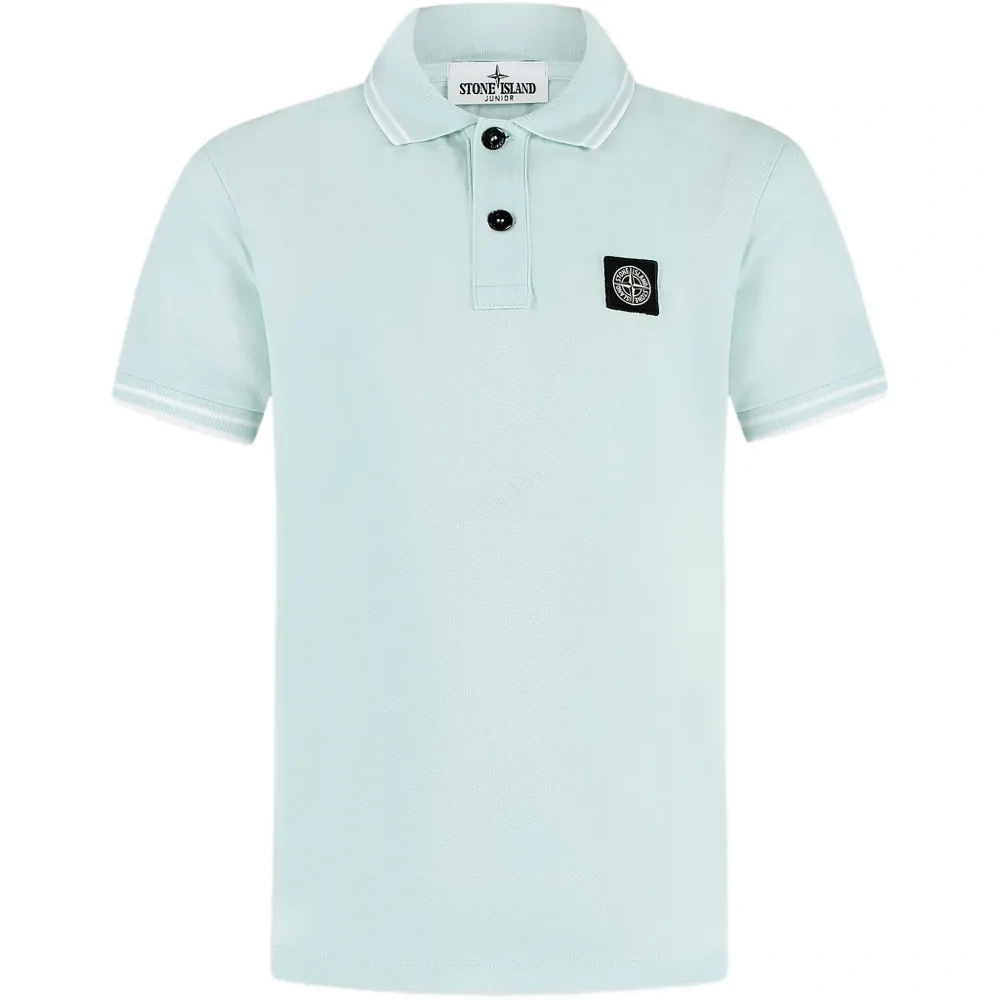 Поло с нашивкой и отложным воротником