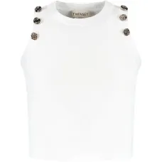 Топ без рукавов на пуговицах