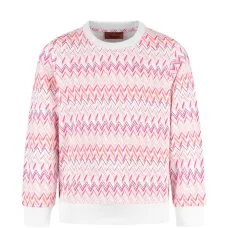 Свитер с узором зигзаг