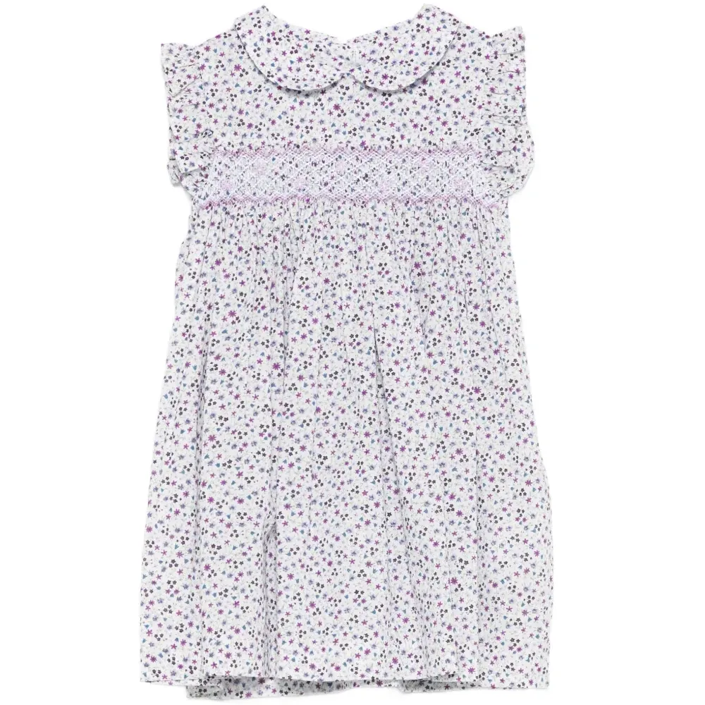 Комплект из двух платьев с цветочным принтом и воротником Питер Пэн