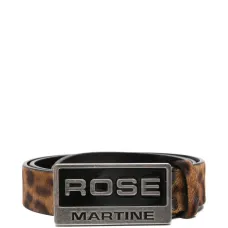 Ремень с пряжкой и анималистичным принтом