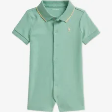 Комбинезон с логотипом и пуговицами