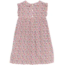 Платье с оборками и цветочным узором