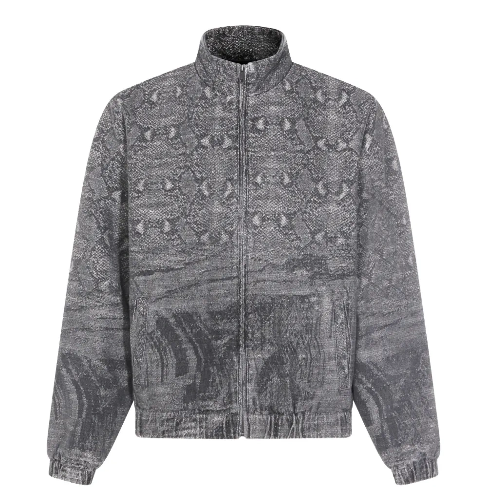 Куртка на молнии с принтом "змея"