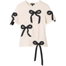 Футболка с принтом в виде банта