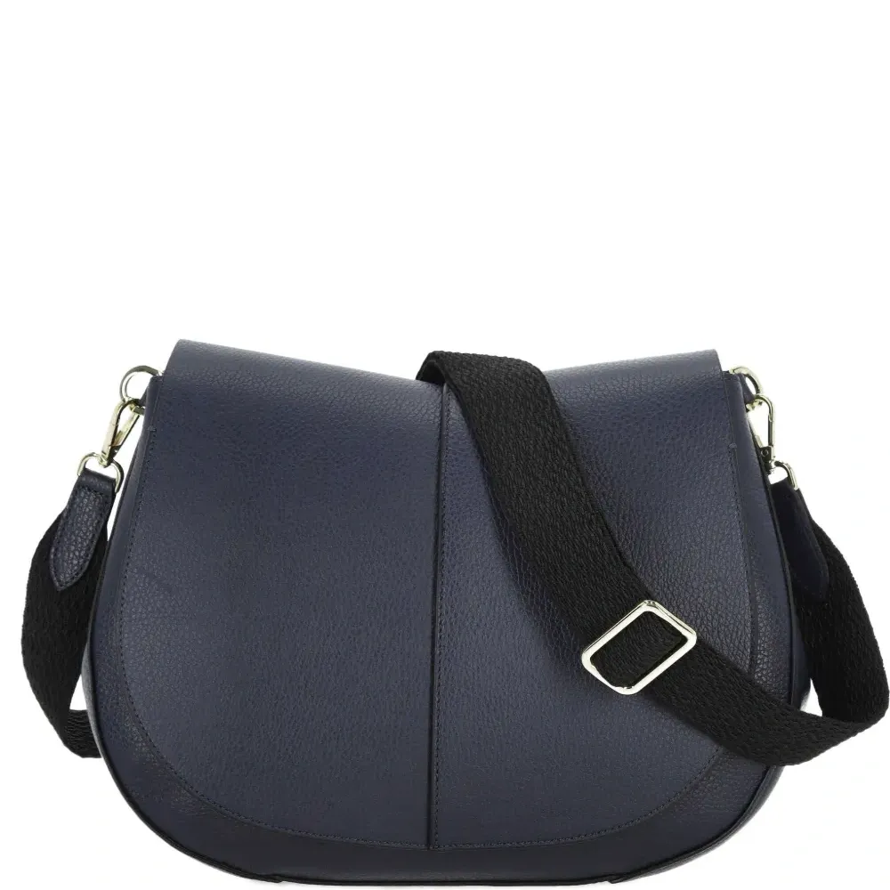 Сумка на плечо из фактурной кожи