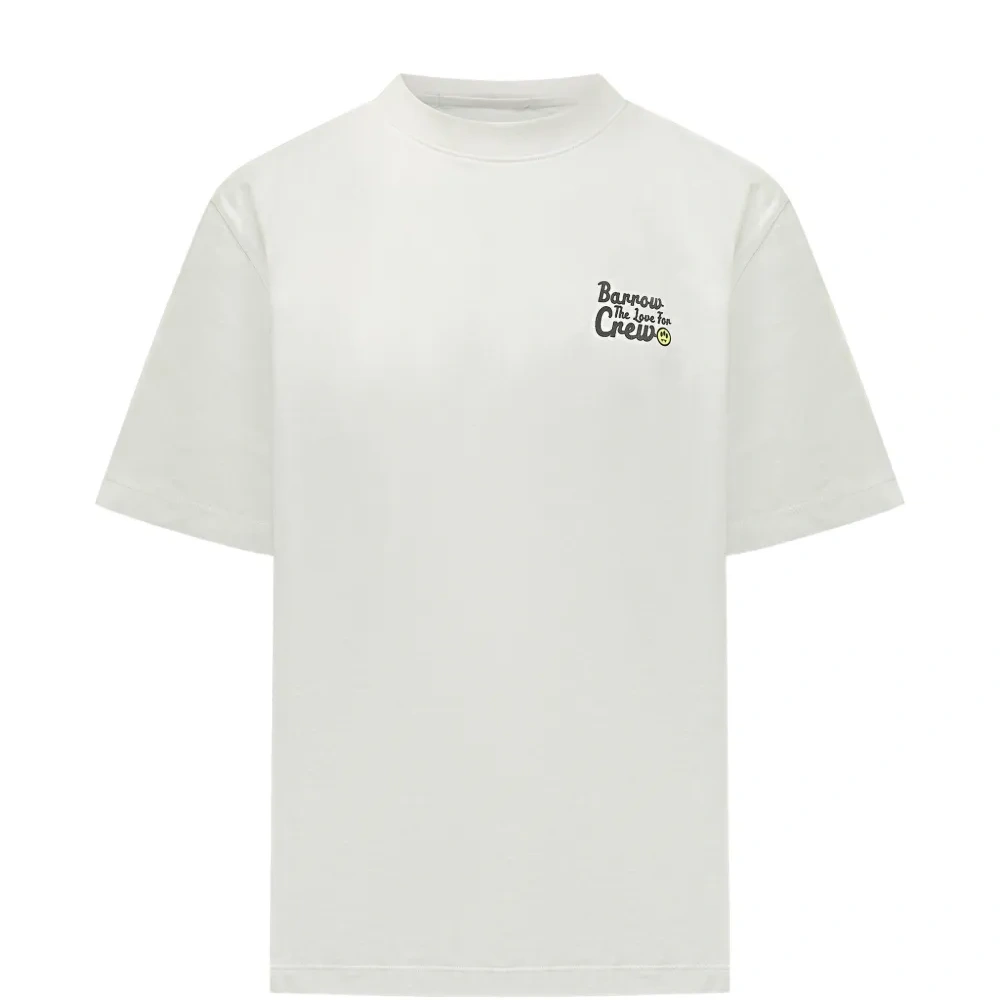 Футболка с принтом и круглым вырезом