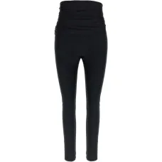 Блестящие драпированные леггинсы