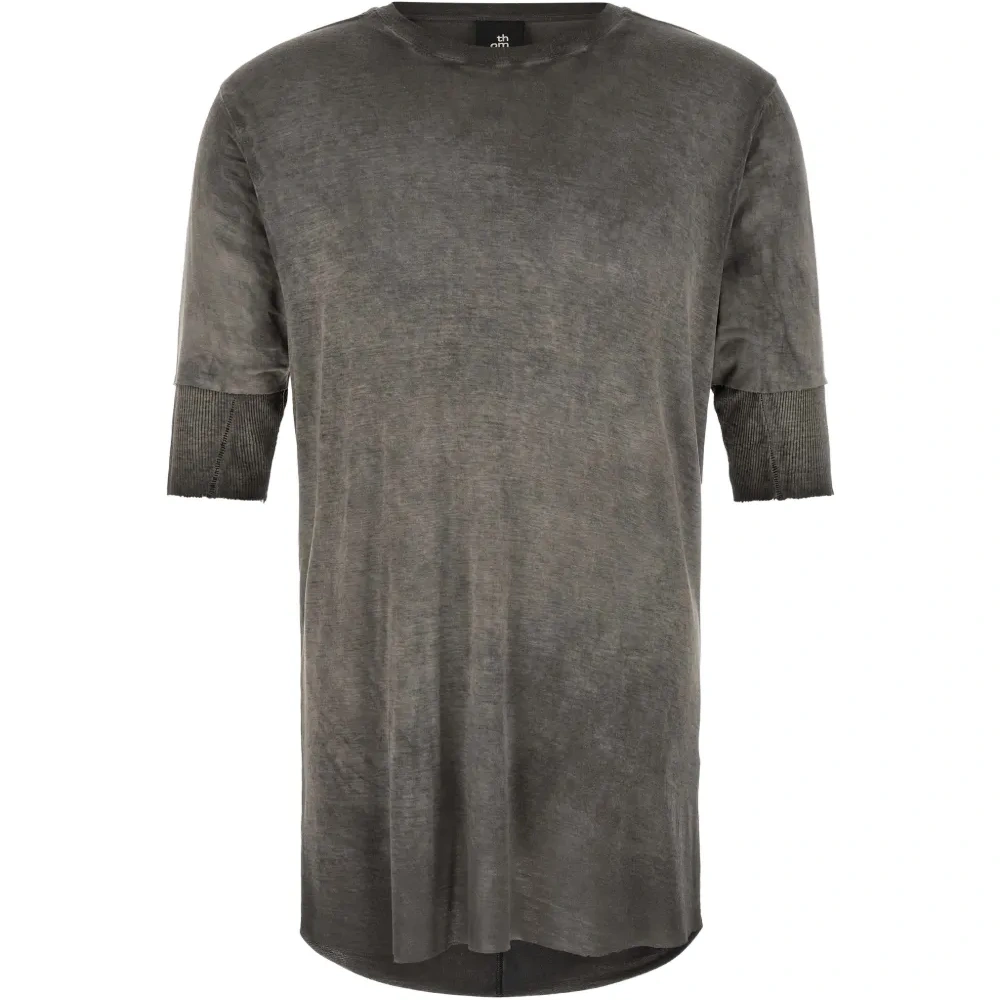 Футболка 940 с необработанным краем и двойным слоем