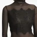 Боди из сетки с кружевными вставками