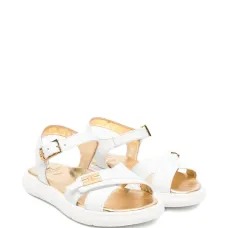 Кожаные сандалии с логотипом Кожаные сандалии с логотипом