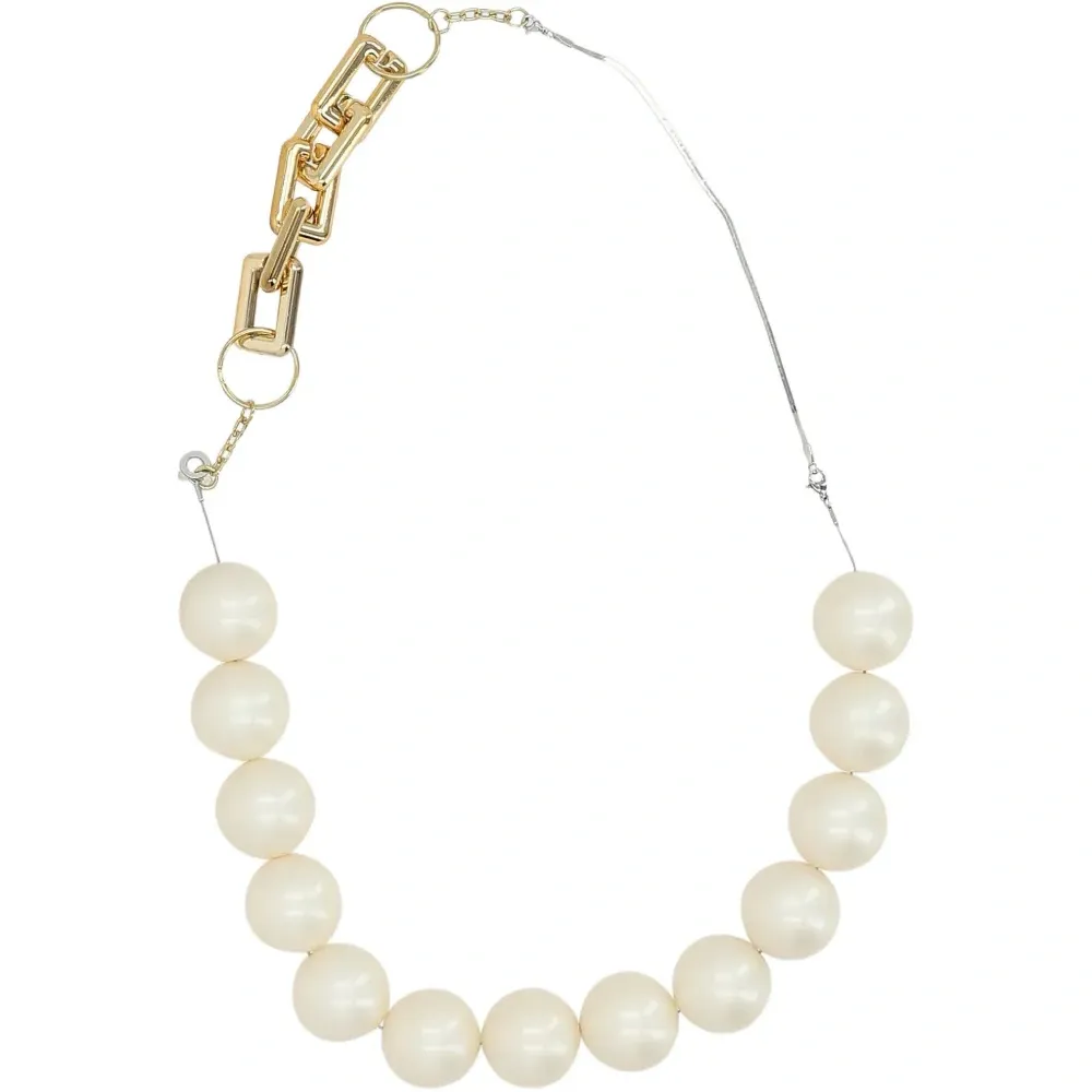Ожерелье с искусственным жемчугом