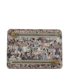 Клатч с принтом в виде маленьких лиц