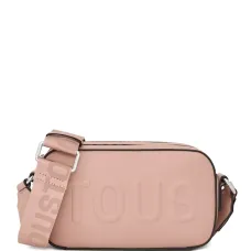 Сумка через плечо с тиснённым логотипом