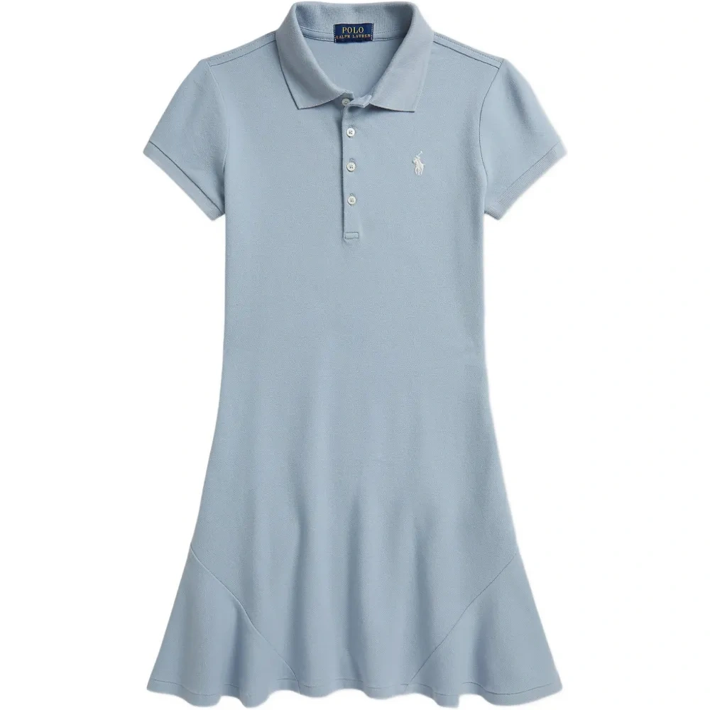 Платье с короткими рукавами и логотипом