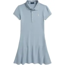 Платье с короткими рукавами и логотипом