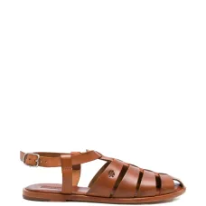 Плетёные сандалии на застёжке-пряжке