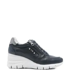 Кожаные кроссовки на молнии