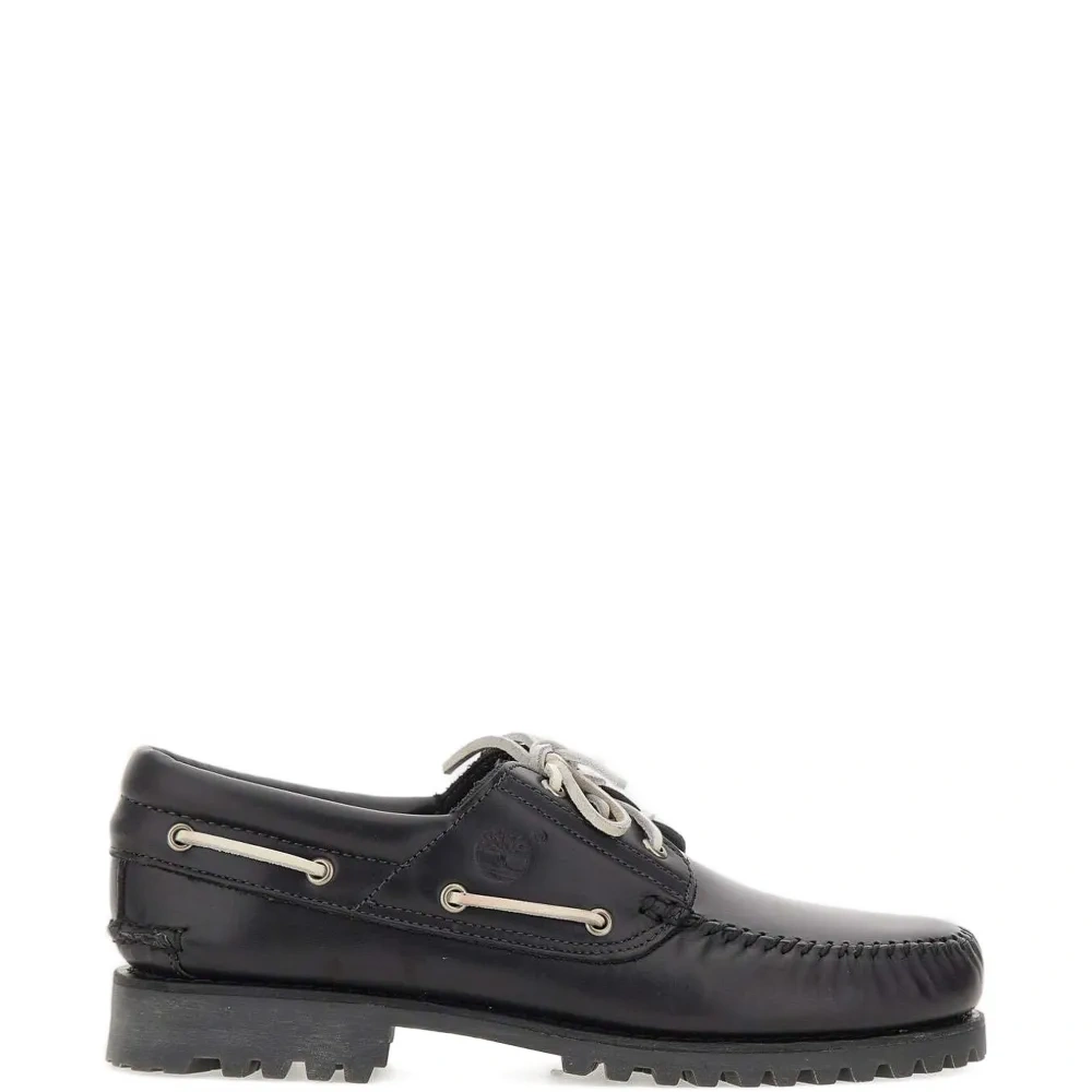 Дорожные трёхдырочные топсайдеры на массивной подошве, сшитые вручную