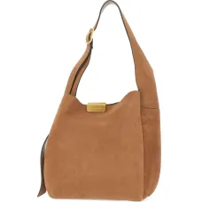 Сумка Luz из замши на плечо