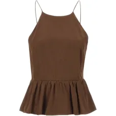 Топ с баской и воротником-халтэр Cata