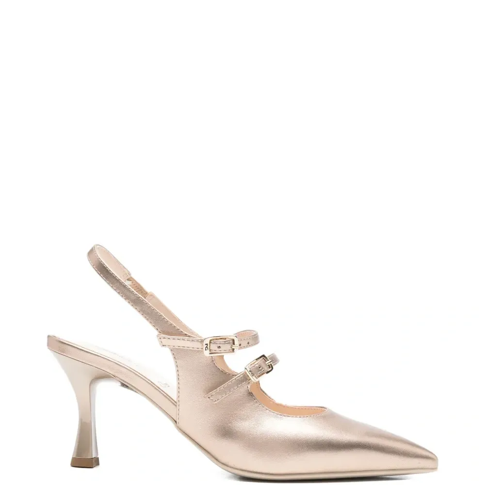 Кожаные туфли с пряжкой