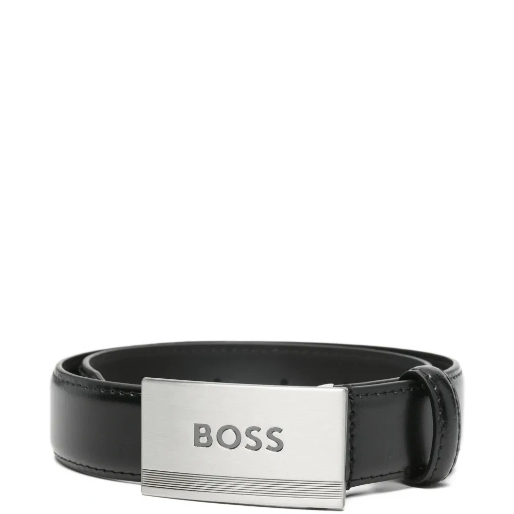 Кожаный ремень с логотипом