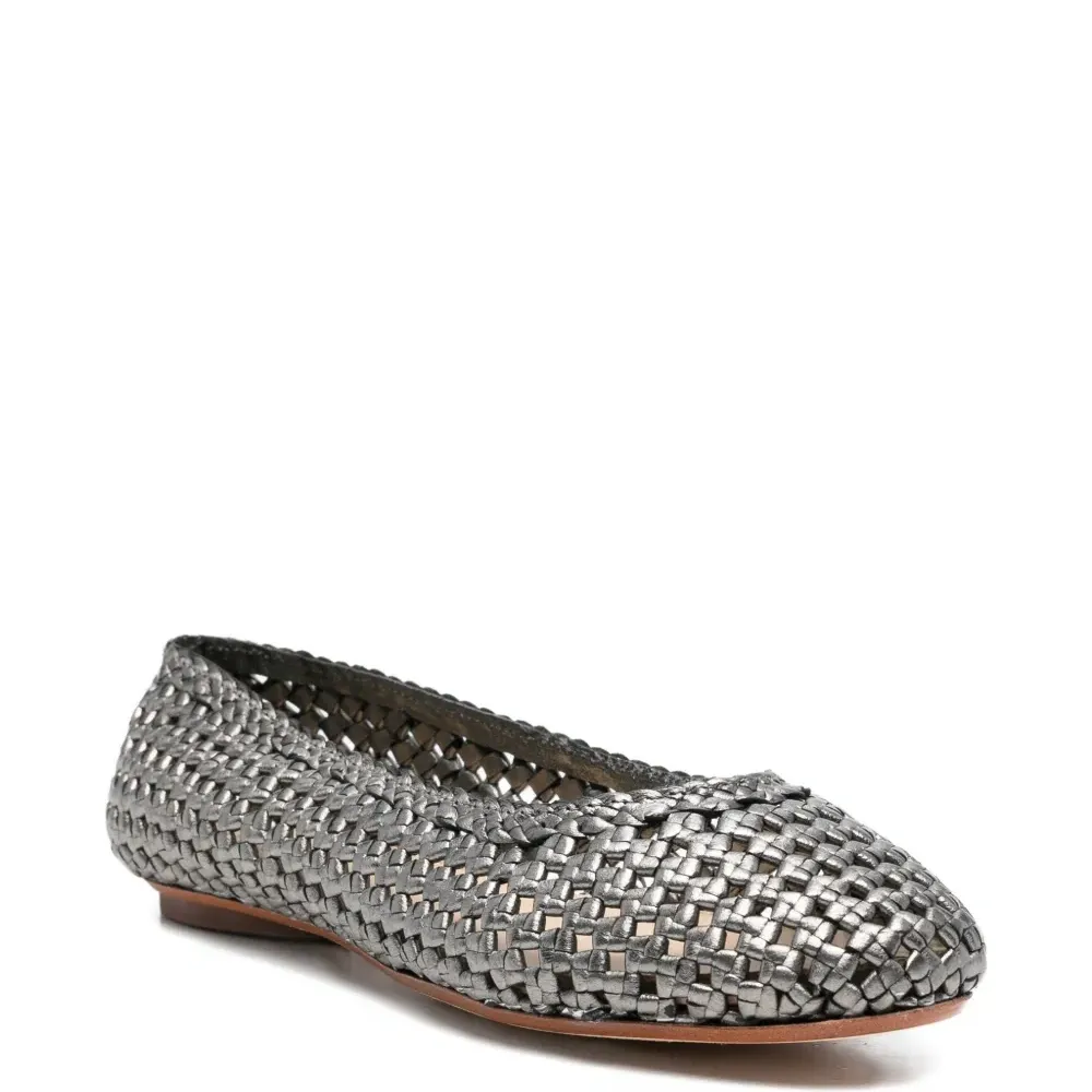 Плетёные балетки