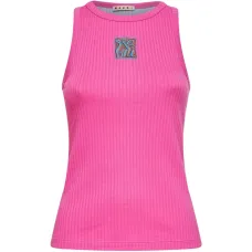 Вышитый ребристый топ