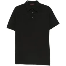 Рубашка-поло с короткими рукавами на пуговицах