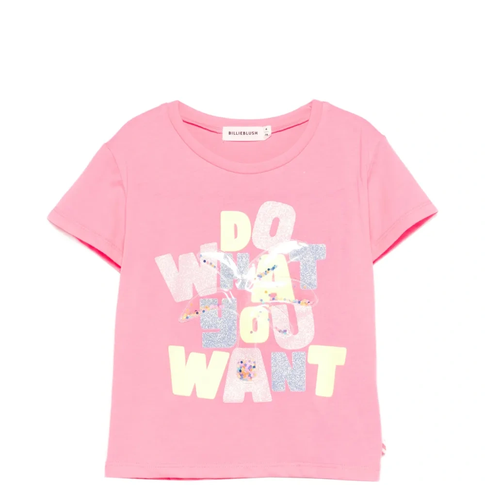 Футболка с блестящим принтом