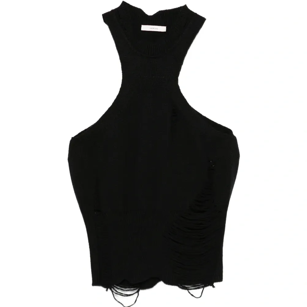 Майка без рукавов Liz с рваным эффектом