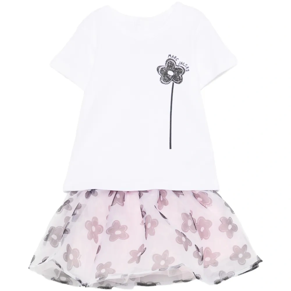 Комплект с юбкой в цветочек