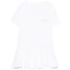 Платье с оборками и логотипом Платье с оборками и логотипом