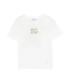 Футболка с логотипом, украшенным стразами