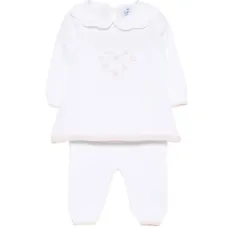 Комплект из двух предметов с вышивкой в виде цветов (брюки и верх)