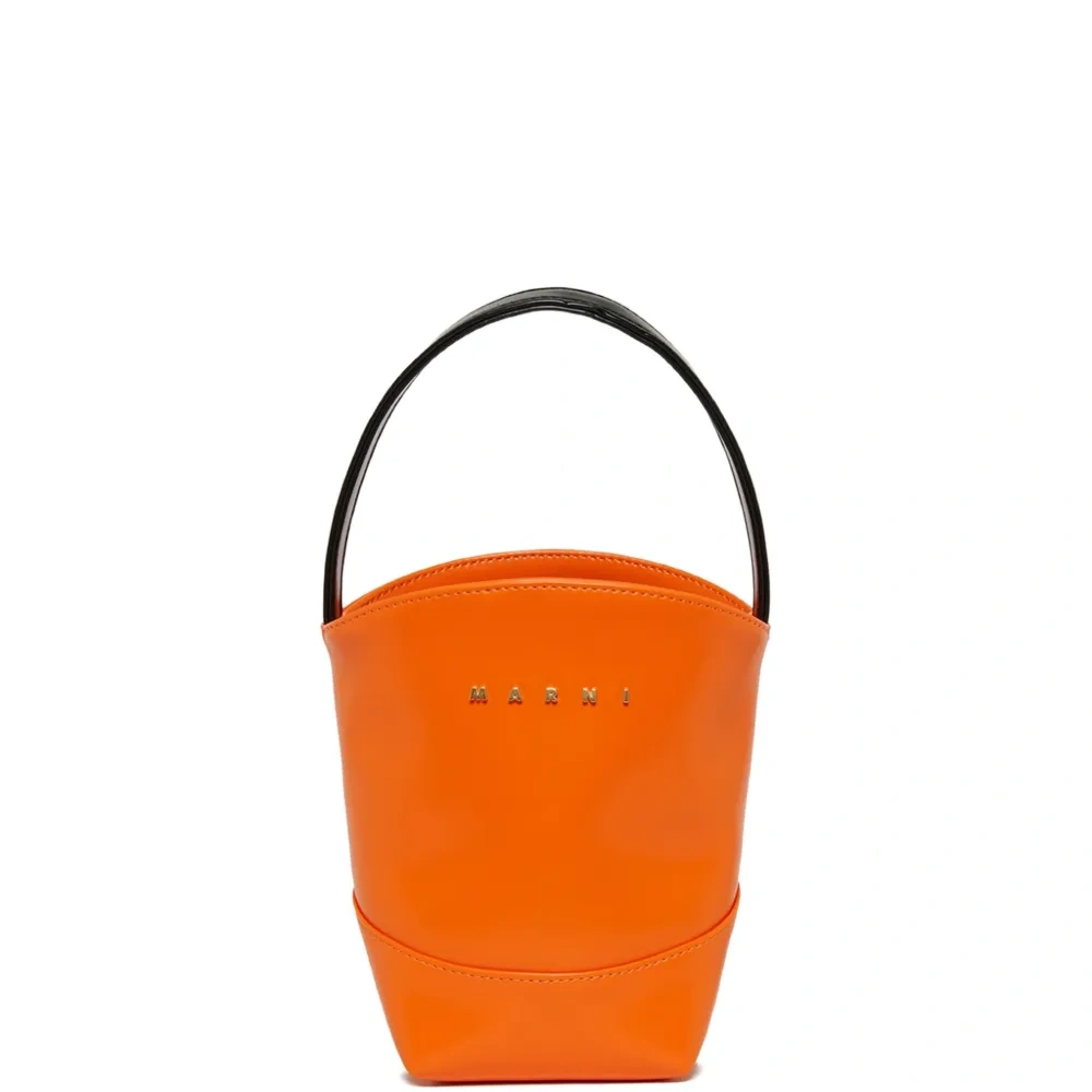 Сумка-ведро с нашивкой-логотипом