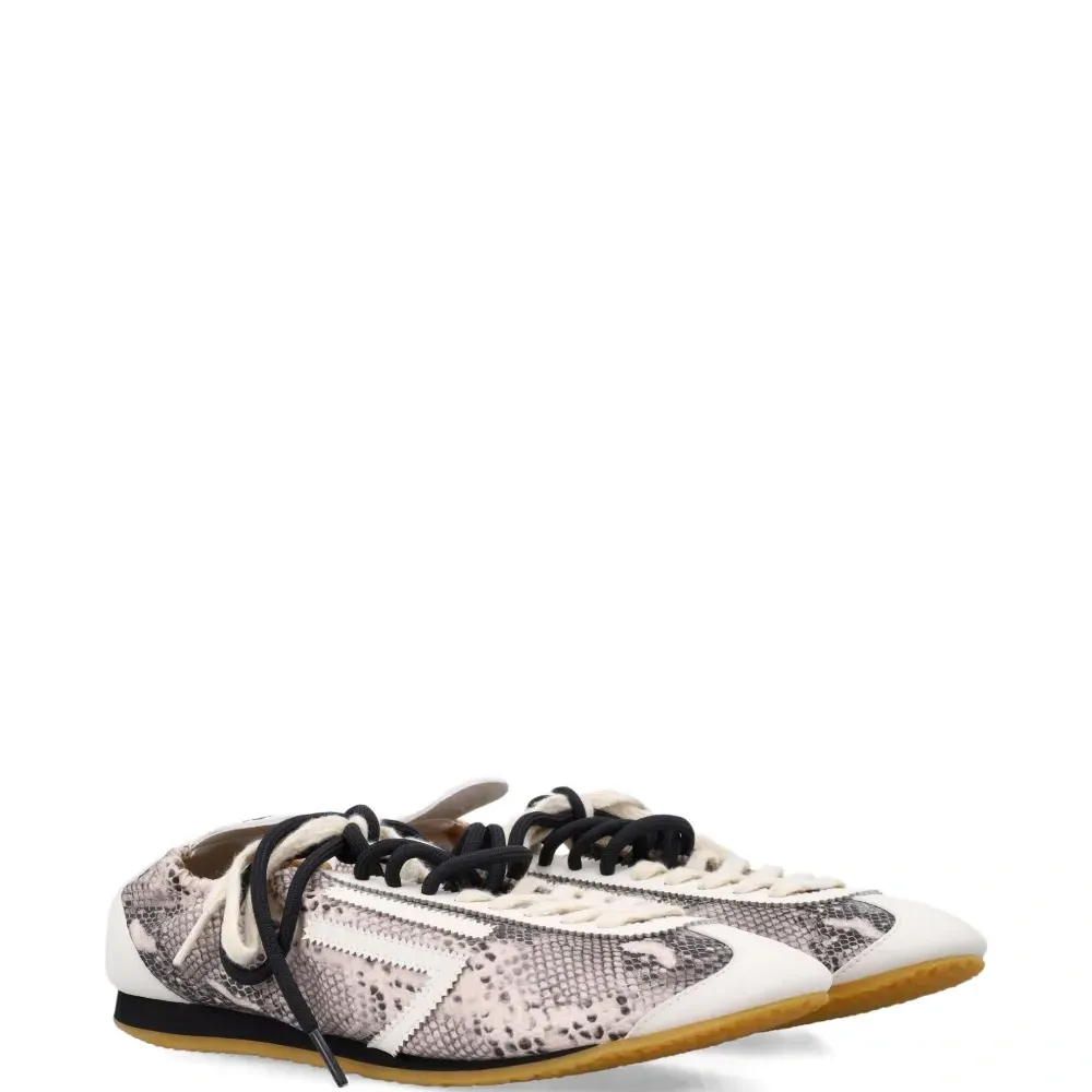 Кроссовки из кожи змеи с изображением льва Кроссовки из кожи змеи с изображением льва