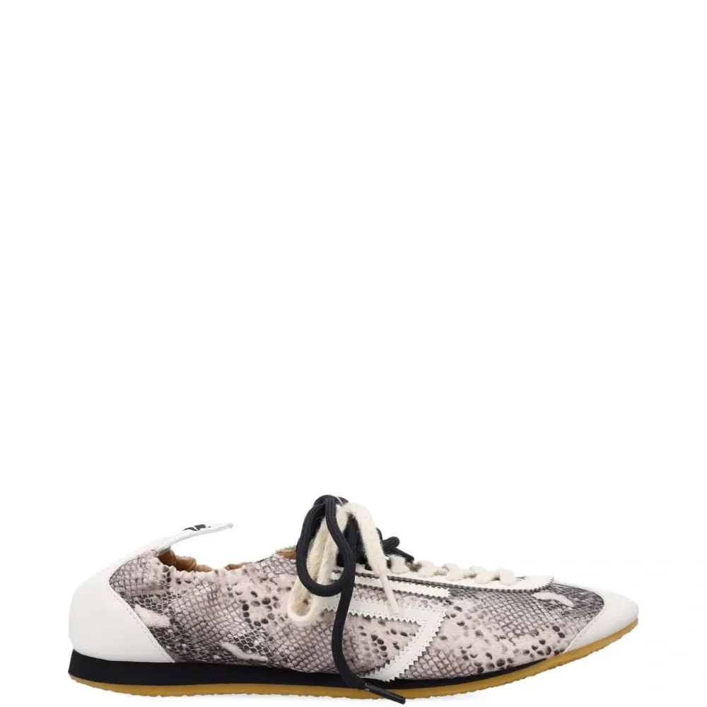 Кроссовки из кожи змеи с изображением льва Кроссовки из кожи змеи с изображением льва