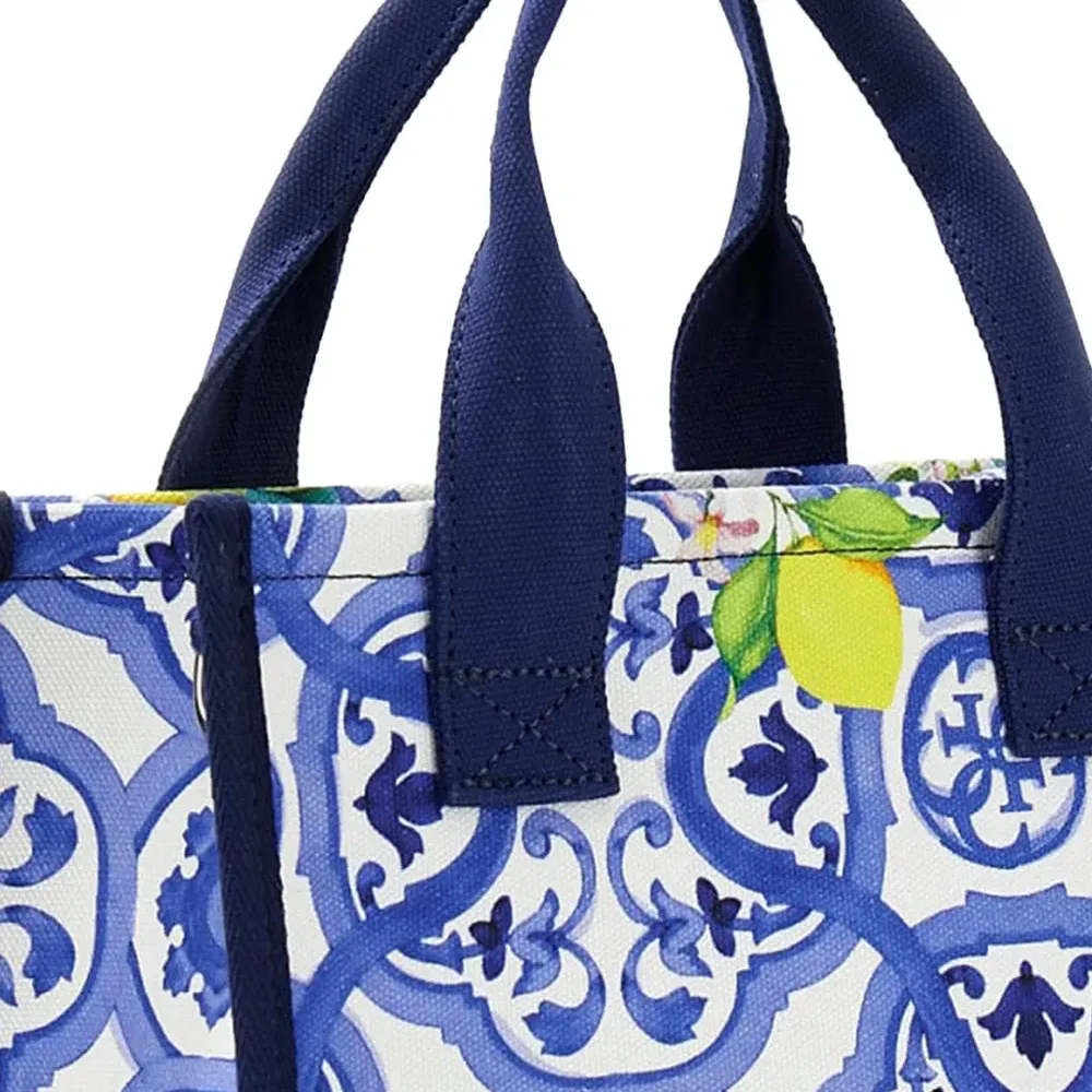 Сумка-шоппер с принтом «плитка»